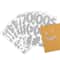 12 Pack: Silver Glitter Rounded Number Stickers by Recollections™